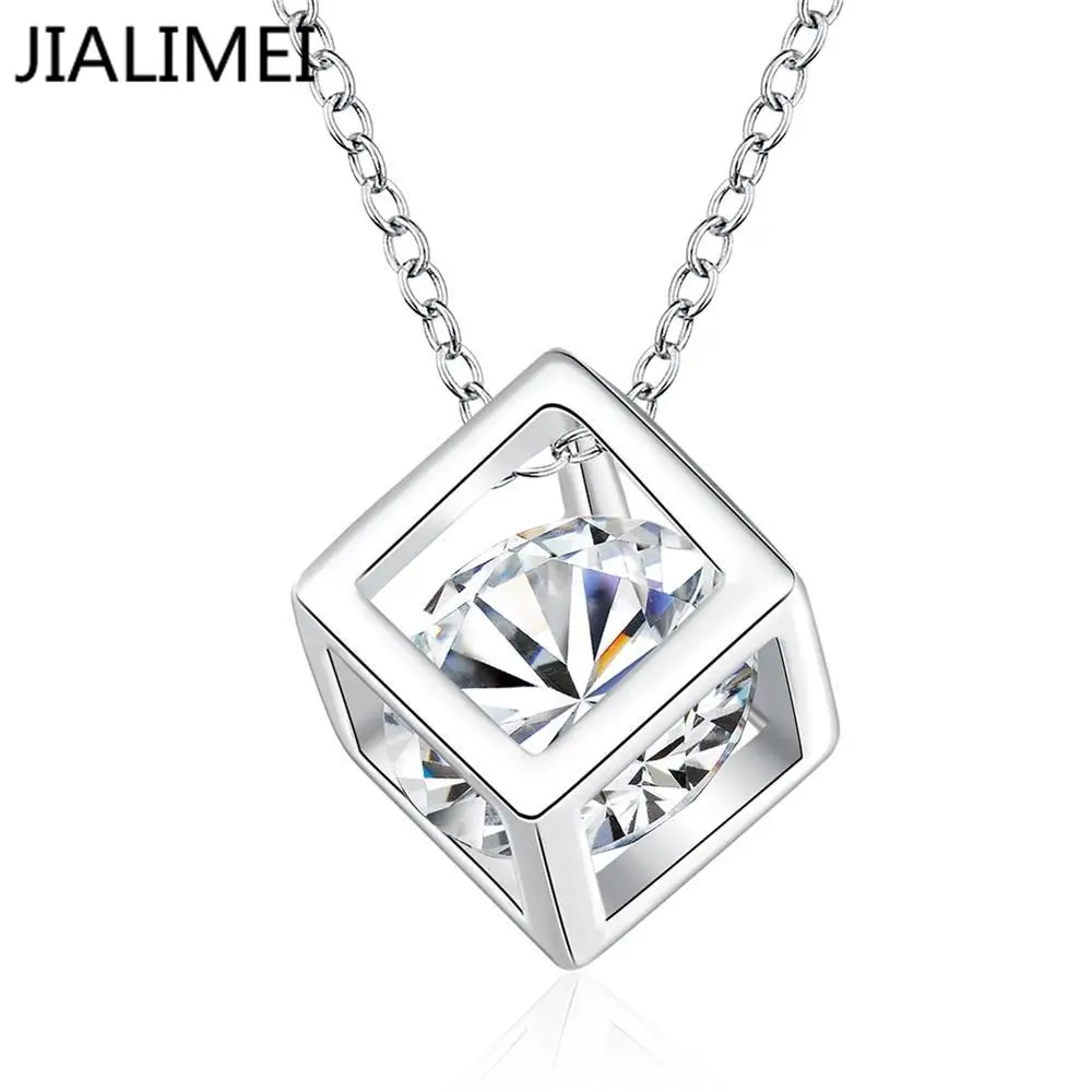 Новогодний подарок! Ожерелье с подвеской высокое качество серебряное ожерелье