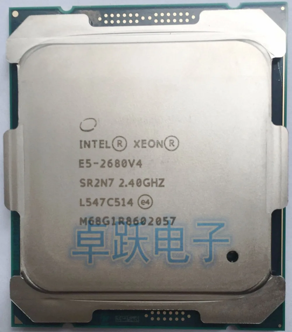 

E5 2680V4 Original Intel Xeon E5-2680V4 CPU Processor 2.40GHz 14-Core 35M 14NM E5-2680 V4 FCLGA2011-3 TPD 120W