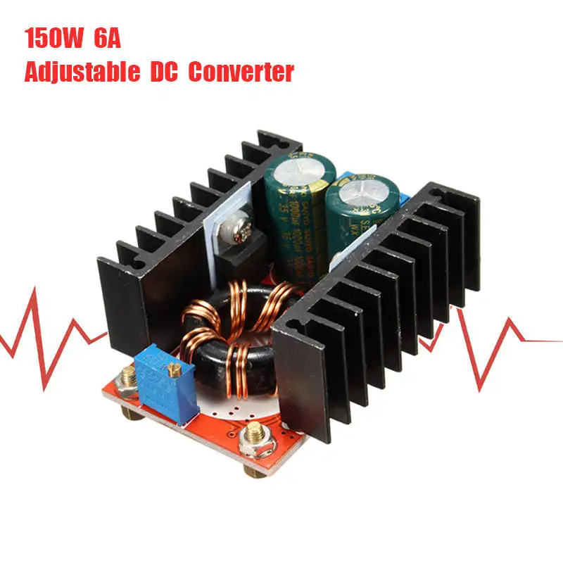

150W 6A Adjustable DC Boost Converter Step Up 10-32V to 12-35V Voltage Charger Module Power Supply Inverters Converter