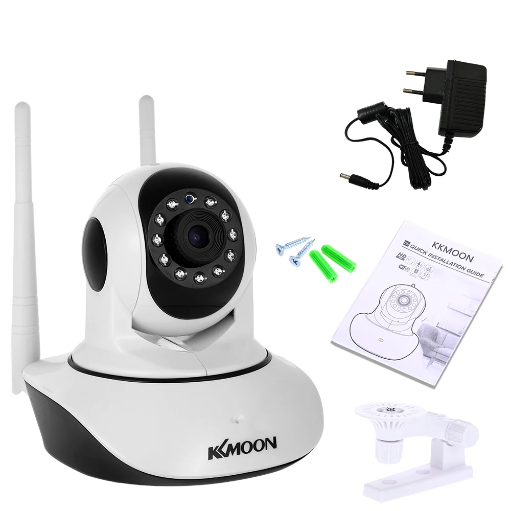 KKmoon 720 P/1080 P беспроводная wifi Pan Tilt HD ip-камера Поддержка PTZ Двусторонняя аудио ночное видение телефон приложение управление Обнаружение движения