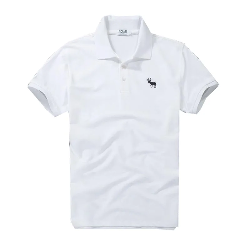 

Mens Polo Shirt On sale original 100% cotton Summer men short sleeve polos Brand 3D Embroidery Large Polo Men's Wear