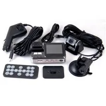 Auto Record font b Camera b font For X6 HD 720P Dual Lens Car Recorder Camcorder