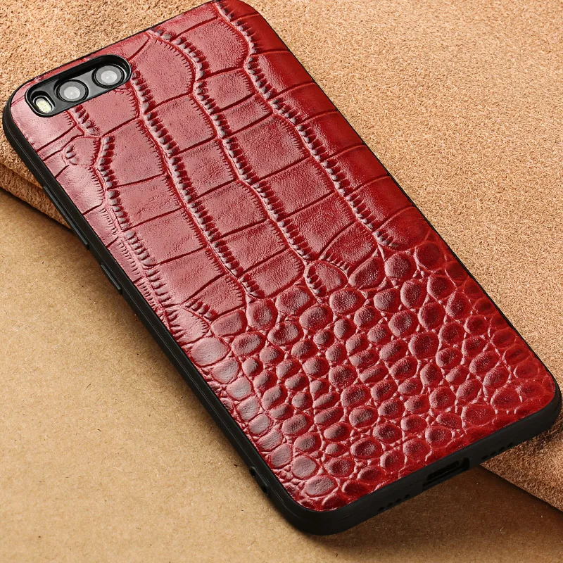 Case For Xiaomi Mi 6 Mi6 M6 / Note 3 Note3 Crocodile Texture Genuine Leather Back Cover | Мобильные телефоны и аксессуары