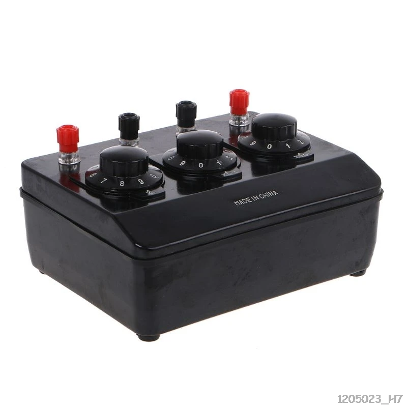 

0-9.99 ohm simple resistance box precision 0.1 input variable resistance teaching instrument