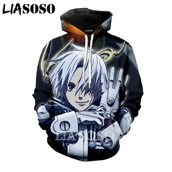 

LIASOSO 2019 Winter New Men Women Sweatshirt 3D Print Anime D.Gray Man Hoodie Long Sleeve Top Casual Harajuku Pullover B185-11