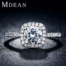 Engagement rings for women White gold Filled wedding ring CZ diamond jewelry Trendy bague luxury bijoux accessories YJR035