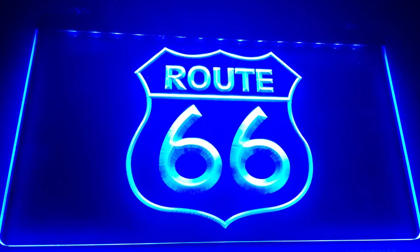 

LS010-b Historic Route 66 Mother Road LED Neon Sign Wall Light S Decor Free Shipping Dropshipping Wholesale 8 colors to choose