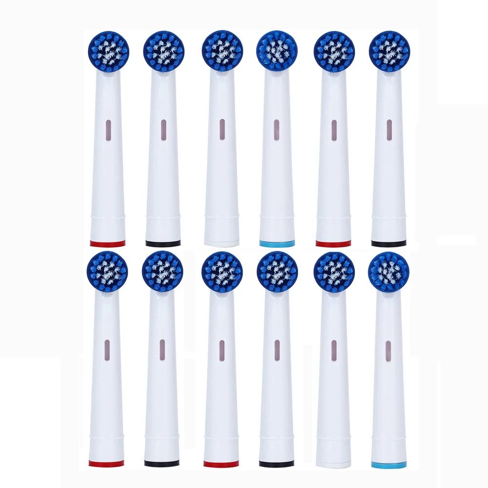 

12pc Electric Toothbrush Heads For D12 Braun Oral B Soft-bristle Oral Hygiene Replacement Vitality Dual Clean Teeth Brush Head