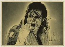 New Arrival Michael Jackson MJ Singer Music retro vintage ROCK poster old paper posters wall chart sticker 42X30cm