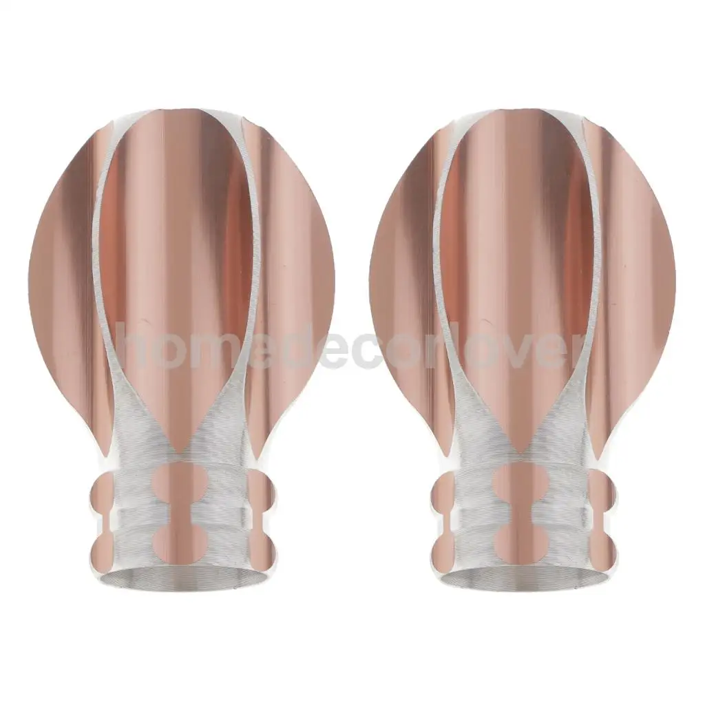 2Pcs Decorative Elegant Design Window Curtain Rod Ends Drapery Rail Pole Heads Caps Fit 25/28mm Inner Diameter Rods 