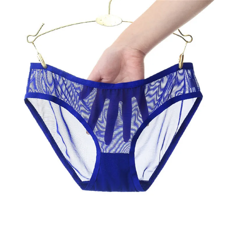 

Luckymily Womens Sexy Transparent Fashion Ladies Underwear Seamless Breathable Mesh Fabric Lingerie Thongs Women Panties Briefs