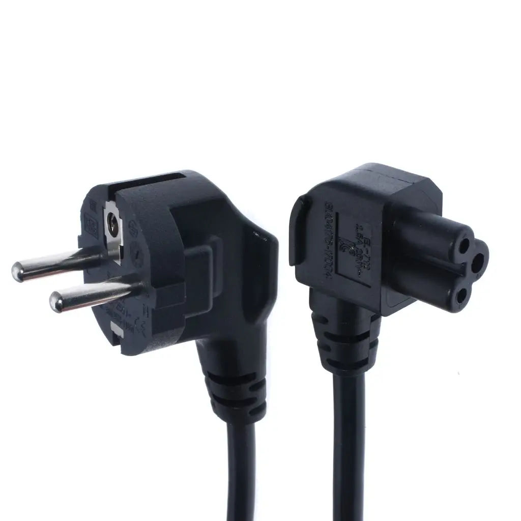 

C5 Cloverleaf Lead to EU 2 Pin AC EU Plug Power Cable Lead Cord PC Monitor 1M 3.3FT