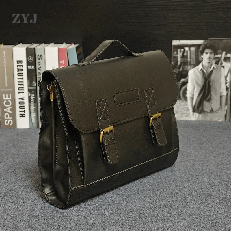 Men/'s Genuine Leather Messenger Sling Bag Laptop Briefcase Bags Handbag