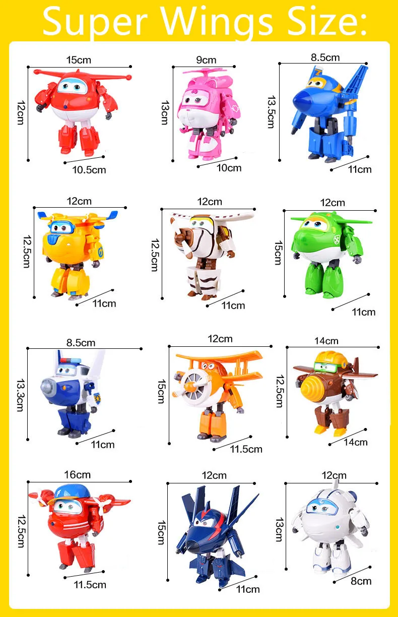 Free shipping 28 styles New Arrival 15CM Super Wings Toys Mini Planes