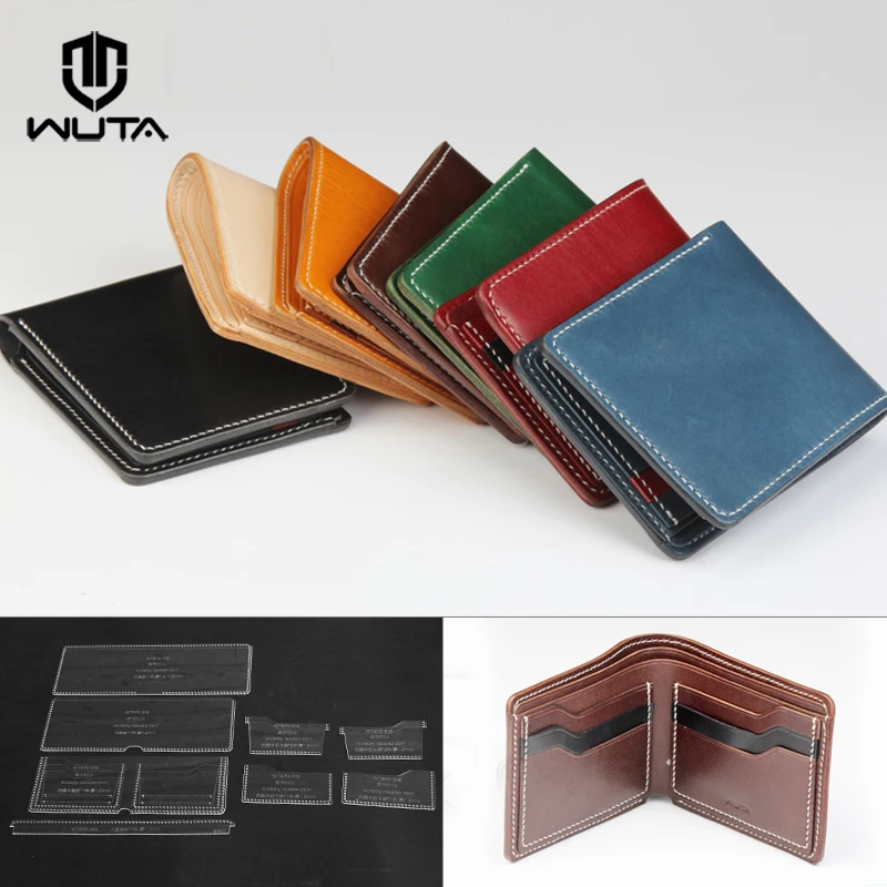 WUTA 870 классический бумажник акриловый шаблон кожевенное ремесло шаблон набор прозрачная модель для изготовления мужчин/wo мужской деловой короткий кошелек