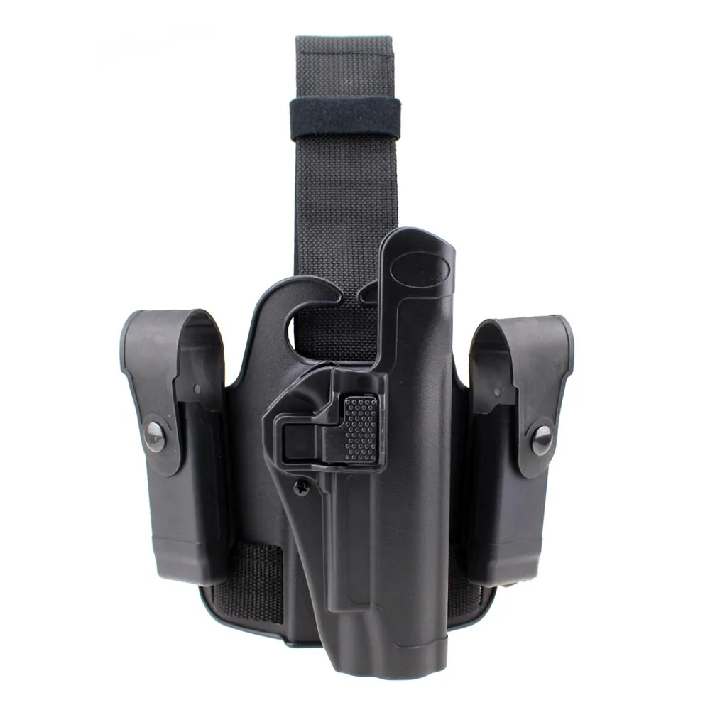 

Tactical 1911 Leg Holster Right Hand Paddle Drop Thigh Pistol Gun Holster with Snap Button Magazine Torch Pouch for Colt 1911