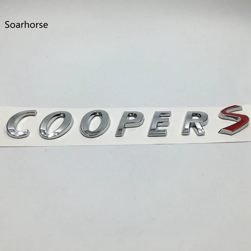 Soarhorse для Cooper S задний багажник эмблема буквы наклейка для BMW MINI Countryman Coopers - Название цвета: silver