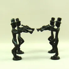 Ручная работа металлическая королевская лента миниатюрные абстрактные чугунные трубы фигурки настольный декор искусство и ремесло орнамент аксессуары