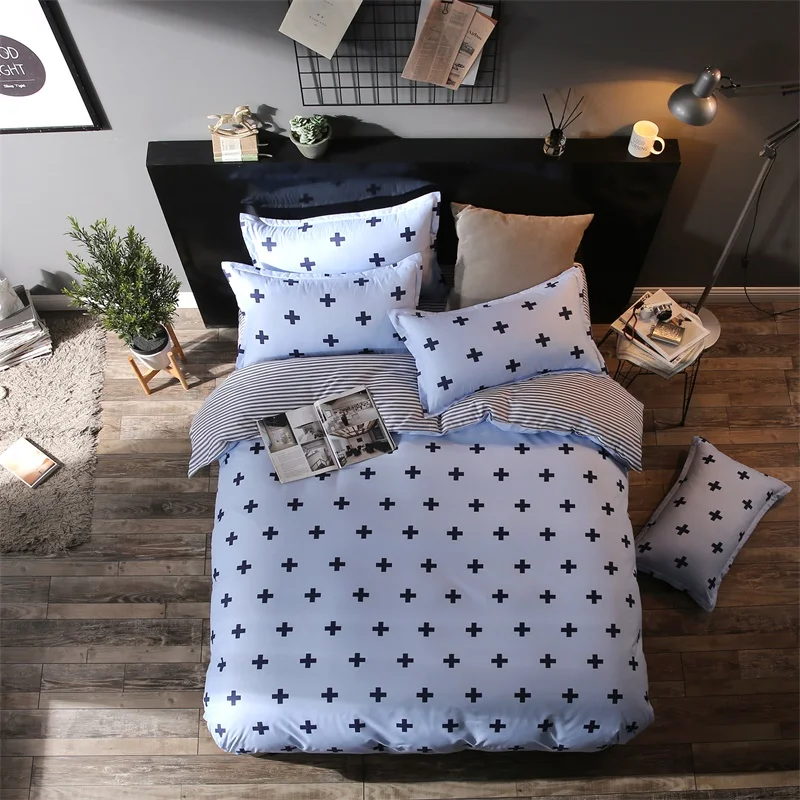 الأخضر الصبار أنماط طقم سرير ملاءات السرير غطاء لحاف المخدة لغرفة النوم 4/3 قطعة Housse دي Couette الملك حجم