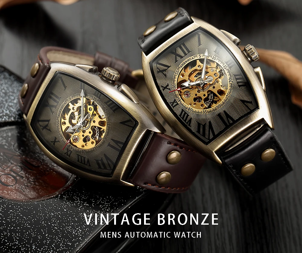 Shenhua 2019 vintage relógio automático masculino relógios
