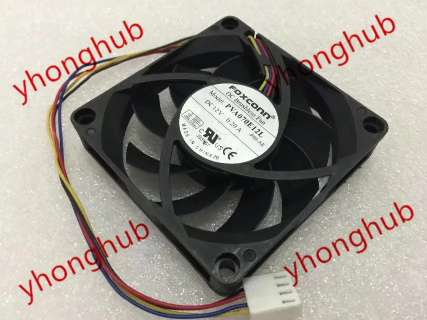 Emacro For FOXCONN PVA070E12L DC 12V 0.20A 3 wire