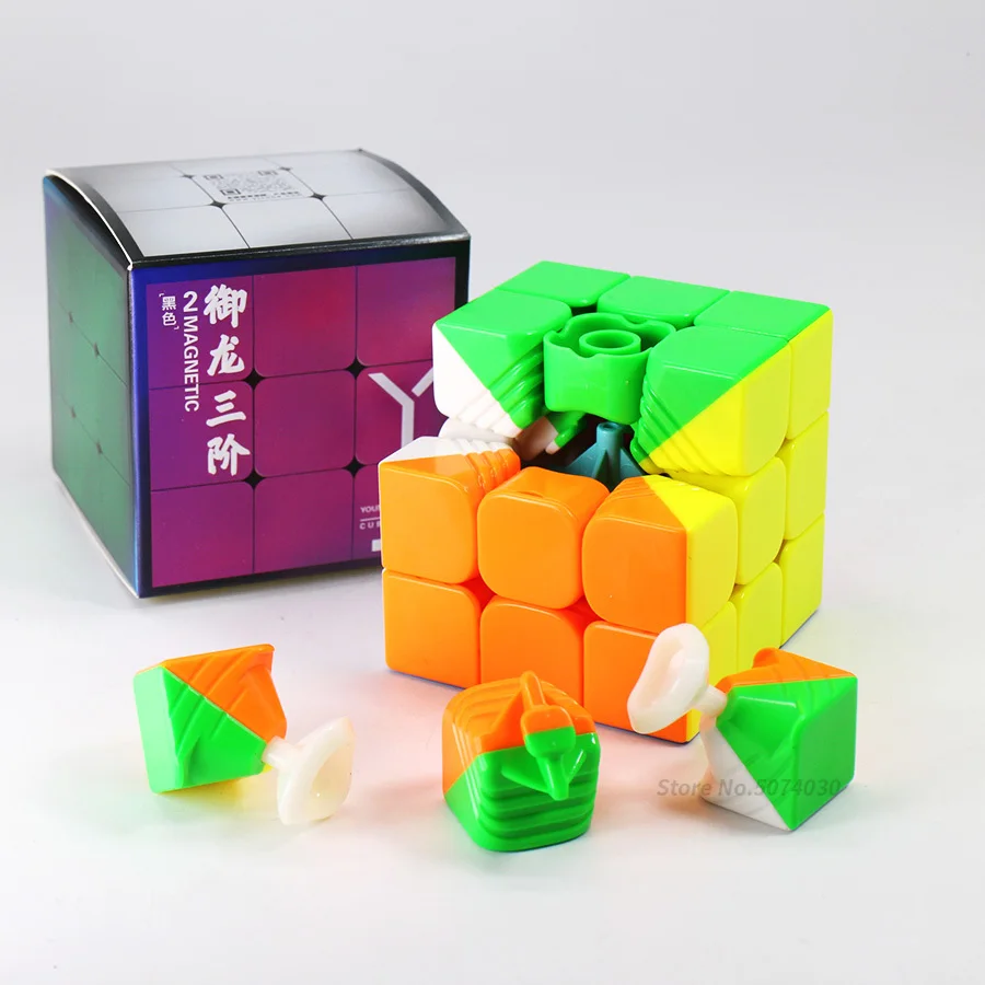 3x3x3 Магнитный магический скоростной куб 3x3 Yongjun магниты головоломка скоростные кубики развивающие игрушки Yj Yulong 2 М V2 м куб