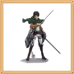 Атака на Титанов аниме Рисунок eren Jaeger Brinquedos Figma 207 ПВХ фигурку Juguetes Коллекция Модель Детские игрушки 15 см