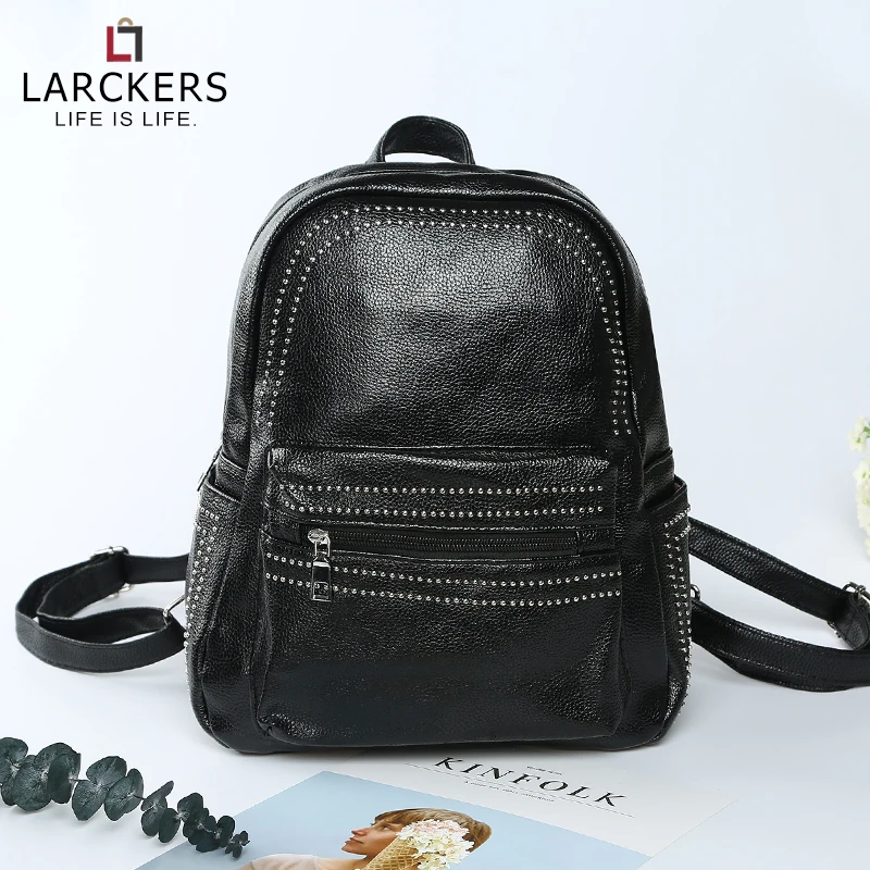 Модные дизайнерские заклепки украшения мини-рюкзак изысканный кожаный рюкзак девушки сумка рюкзаки