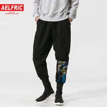 AELFRIC льняные обтягивающие брюки летние мужские повседневные спортивные штаны для бега с 3d рисунком тонкие спортивные брюки уличная одежда TR10