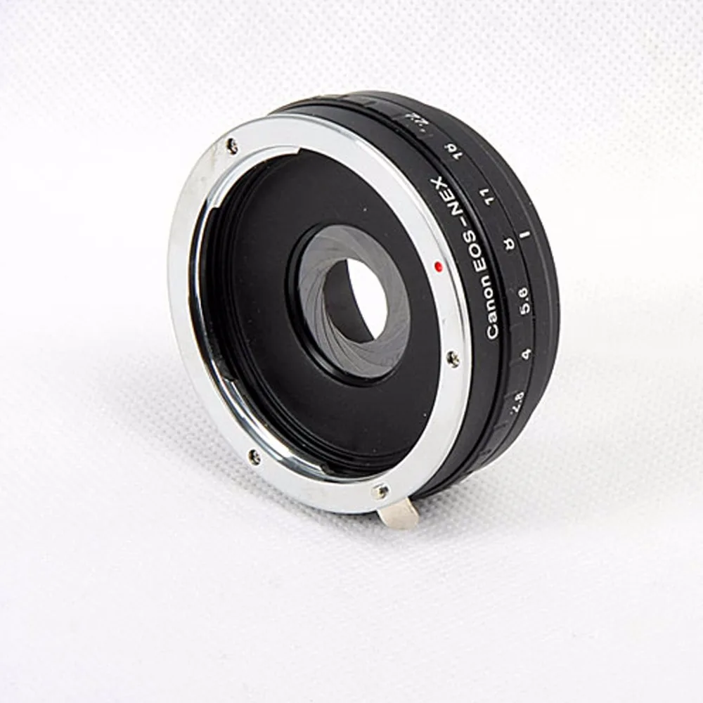 Build in Aperture Lens Adapter Ring for Canon EOS EF Lens for SONY NEX E Mount Adapter NEX-7 NEX-5 -3 Build in Aperture Lens Adapter Ring for Canon EOS EF Lens for SONY NEX E Mount Adapter NEX-7 NEX-5 -3