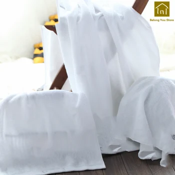 

White Safe Shower Adults Soft Cotton Bath Towel Gifts Sets Couple Bathroom Towels Wody Hotel Towels Decoration Product WKZ052