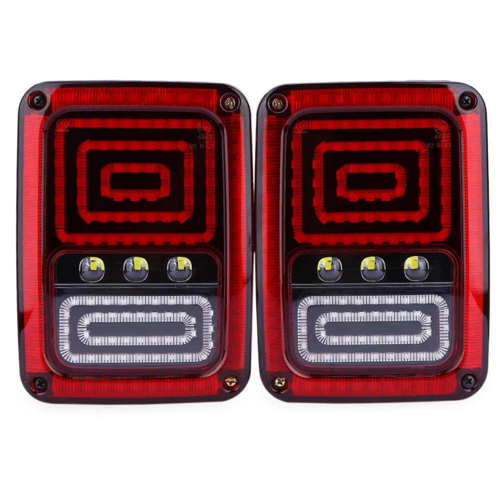 

Free Shipping 2PCS OL - JT02 12V 18W LED Automobile Tail Light for Jeep Wrangler Plastic Shell