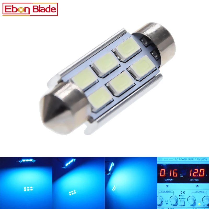 

2 x CANBUS Error Free Led 41mm 42mm 5630 SMD SV8,5 264 Festoon Interior Light Car Led Lamp Dome Bulb Auto Light Ice Blue 8000K