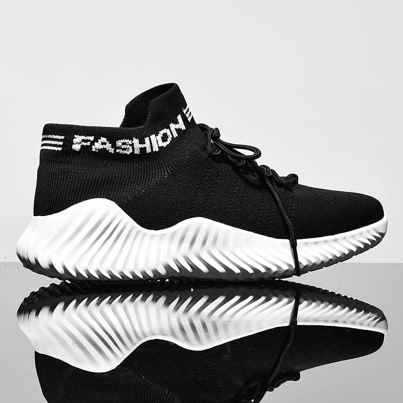 Мужские кроссовки Hemmyi Повседневные Дышащие носки с Flyknit уличные на шнуровке