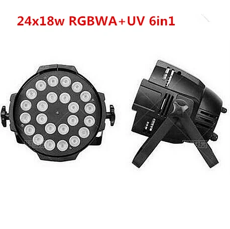 

HOT sale !24x18W LED Par Lights lamp rgbwa uv 6in1 led par light for dj and dmx