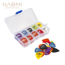 NAOMI Guitar pick s 24 шт. акустическая электрическая гитара pick s Plectrums+ чехол для гитары Ассорти разной толщины аксессуары для гитары