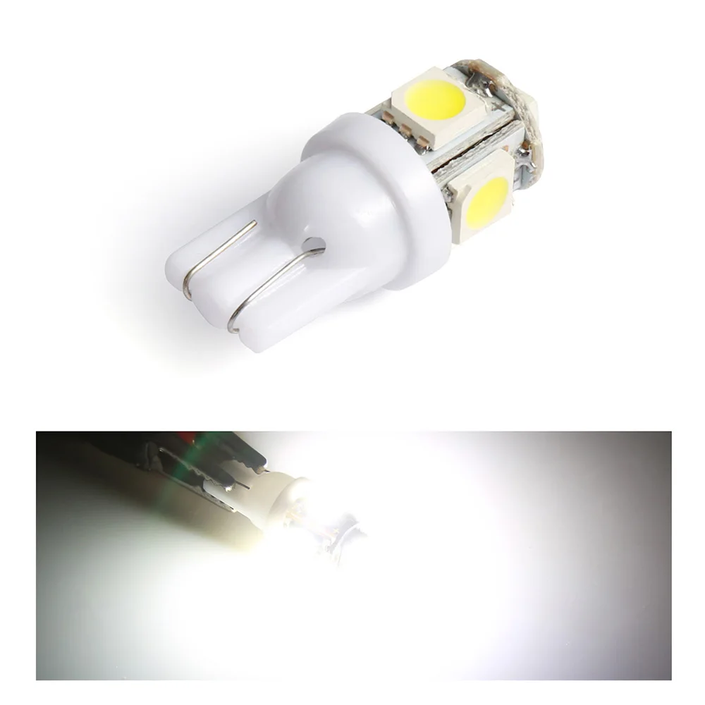 Лампа w5w 10 шт. автомобилей LED 12 В T10 свет T10 5050 Super White 194 168 W5W T10 LED Парковка Авто лампы клин габаритный фонарь автомобиль стиль