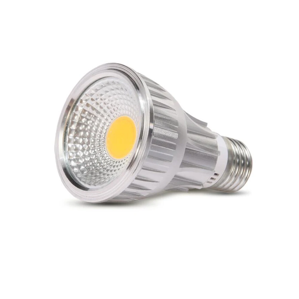 7W 15W 24W COB LED Растут огни Лампа E27 Теплый белый полный спектр с отражающей линзой для