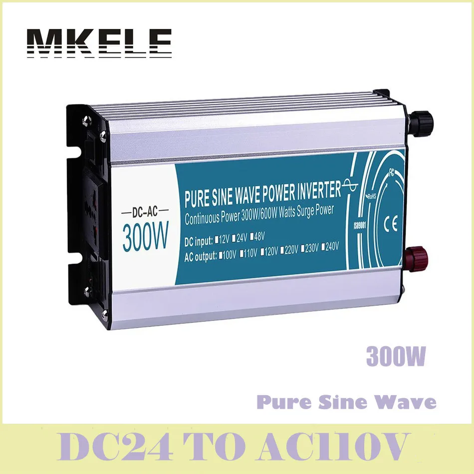 

Manufacturers Direct Supply 300w 24v Dc To 110v Ac Pure Sine Wave Inverter Voltage Converter Solar MKP300-241 China