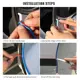 【Mary DAI Store】KAWOO Car Door Side Edge Scratch Strip Protection Sticker Mouldings Citroen C4 MK1 MK2 Aircross C2 C3 C5. 