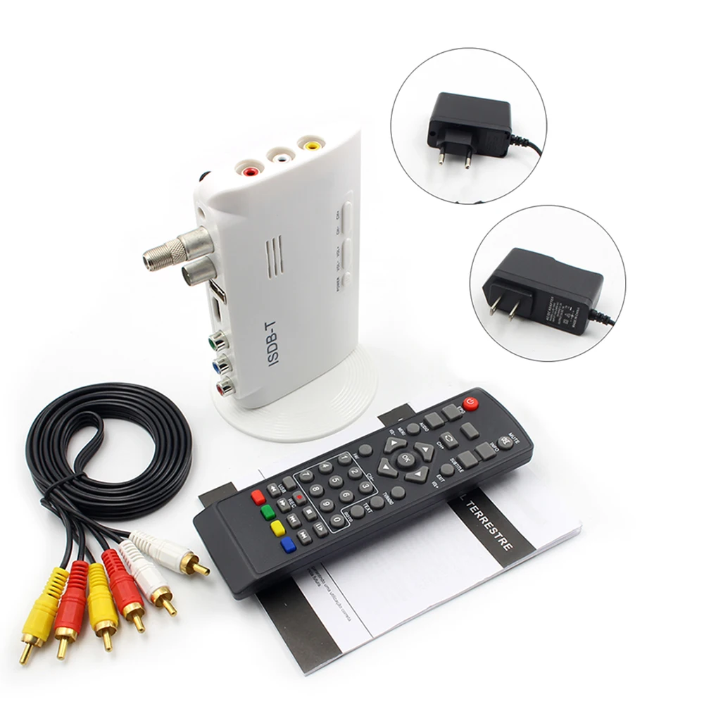 

1080P Digital TV Adapter Tuner Set Top Box Auto Receiver Antenna Mobile for Car DVD GPS EU/US Plug