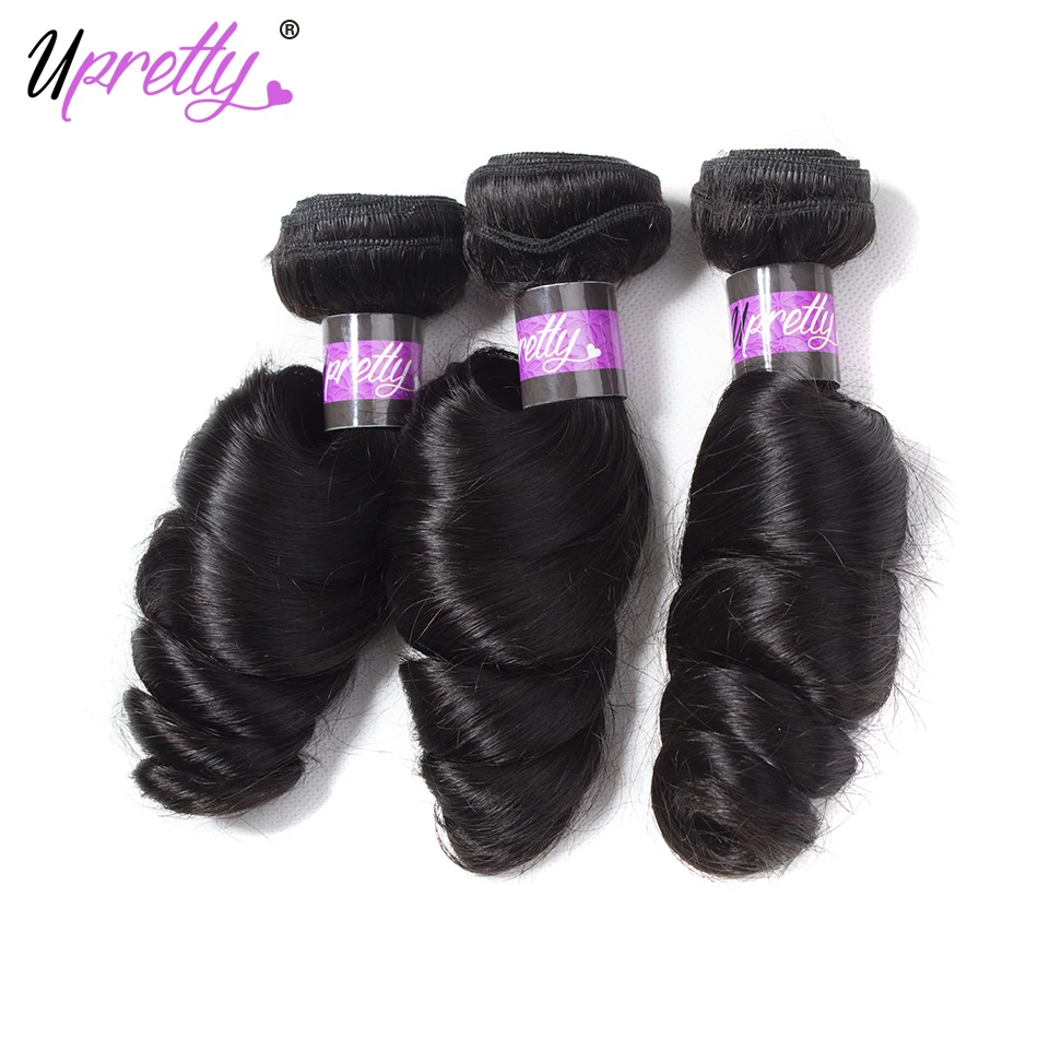Upretty Hair Malaysian Loose Wave with Closure Malaysian Remy Human Hair Spring Loose Curly Hair 4 Bundles with Lace Closure Upretty Hair Malaysian Loose Wave with Closure Malaysian Remy Human Hair Spring Loose Curly Hair 4 Bundles with Lace Closure