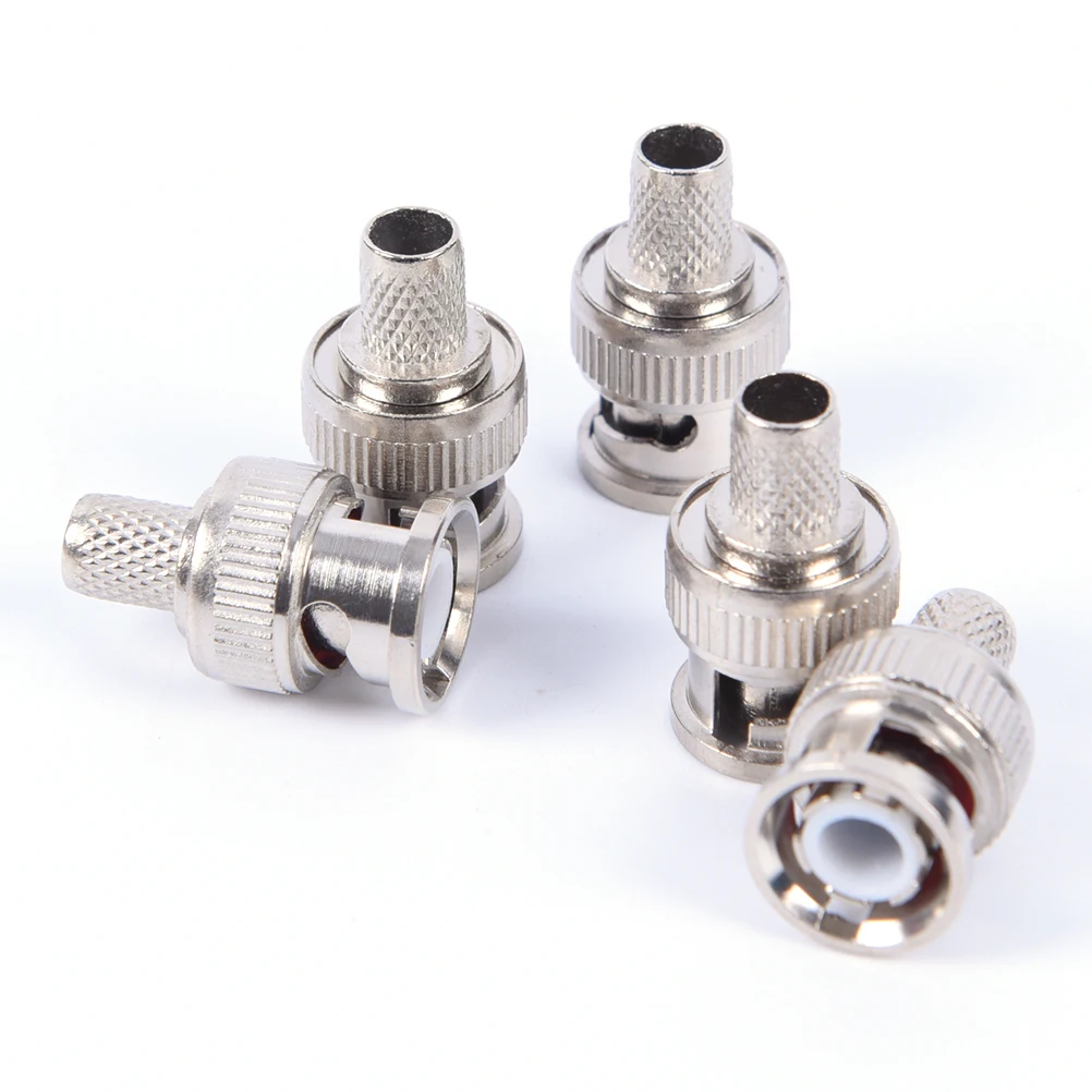 10 комплектов обжимные коннекторы для разъемов BNC Male RG58 прямые Plug 50 Ом|Соединители|