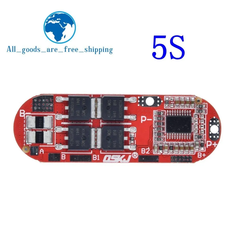 Bms 1s 2s 10a 3s 4S 5S 25a Bms 18650 литий-ионная Lipo литиевая батарея Защитная печатная плата модуль Pcb Pcm 18650 Lipo Bms зарядное устройство - Цвет: 5s bms 25a 21v