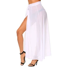 Волшебная черная длинная Тюлевая юбка шикарная боковая сплит пышная Тюлевая юбка длинная Пышная юбка юбки летние сексуальные модные женские юбки