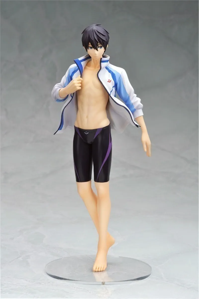 Новый аниме 22 см бесплатно! Экшн фигурка Iwatobi для бассейна Haruka Nanase 1/8 ПВХ|Игровые