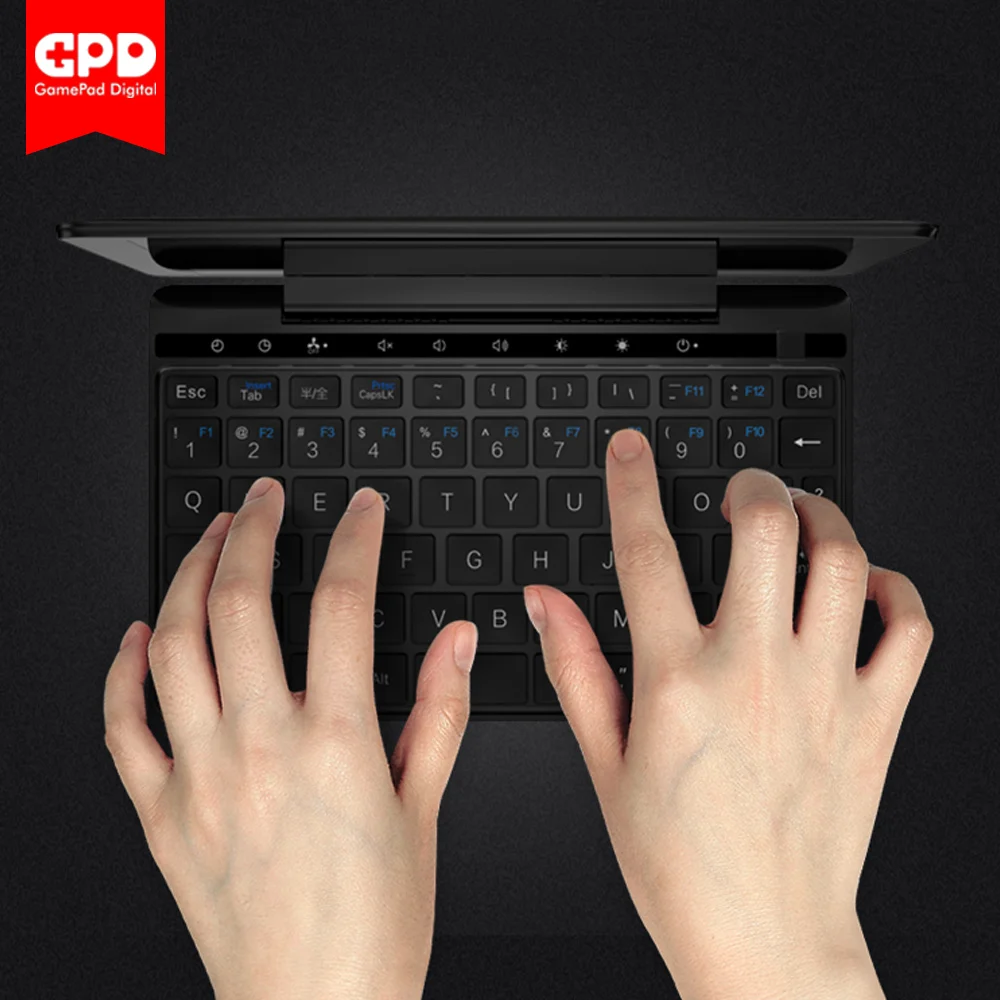 GPD Pocket 2 Amber 7 Inch Touch Screen Mini PC Pocket Laptop UMPC ultrabook Intel Celeron CPU 3965Y Windows 10 System 8GB/128GB