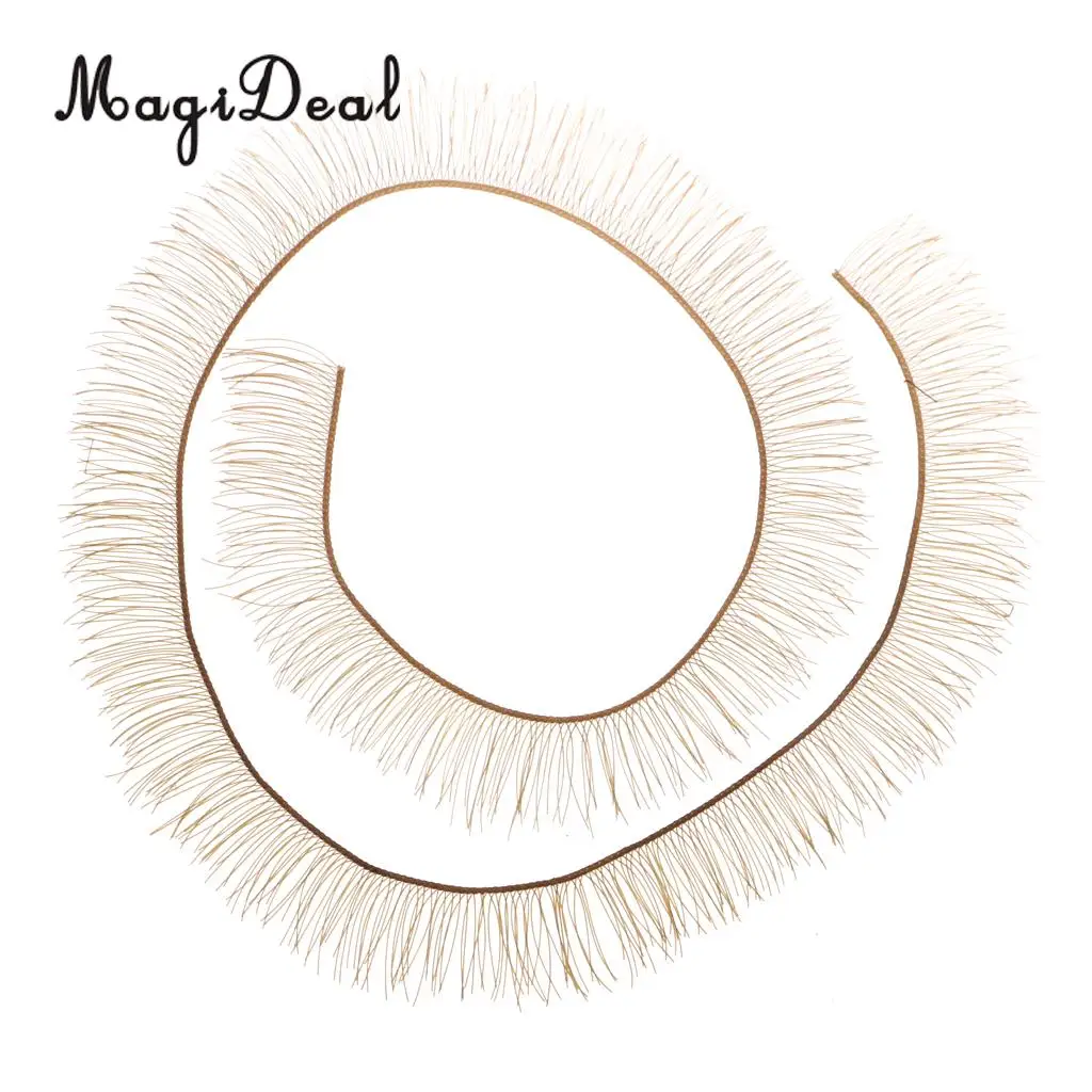 40Pcs Curly Plastic False Baby Realistic Doll Eyelashes for BJD Doll Eye Make Up Accs 20cm Length Children Girls DIY Toys