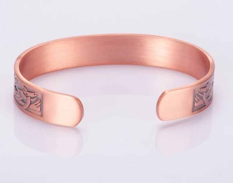 Vinterly магнитный медный браслет кольцо энергия здоровья Ювелирные наборы для женщин мужчин винтажные регулируемые манжеты кольцо браслеты