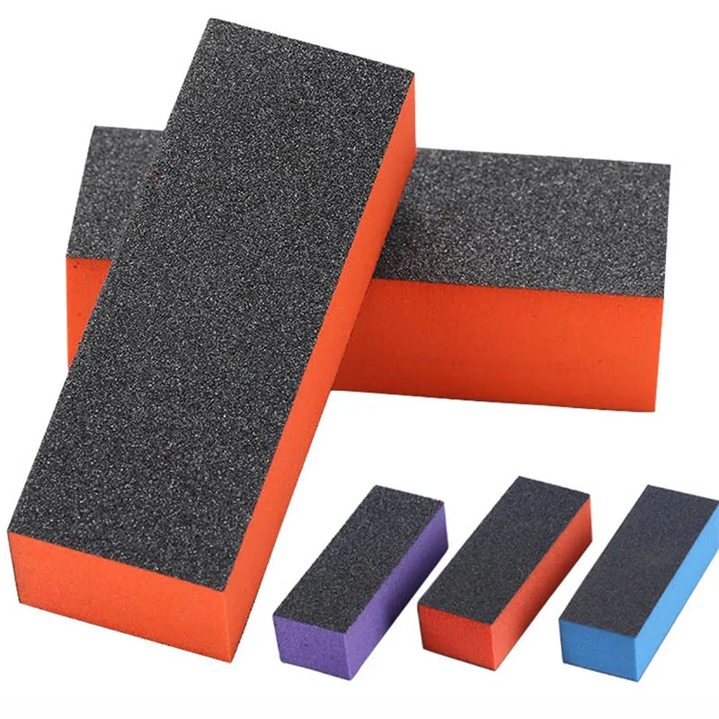 

10pcs/lot Random Color Nail Buffer Professional Sanding Nail Art Care Buffer Buffing Sanding Block Files For manicure Polishing